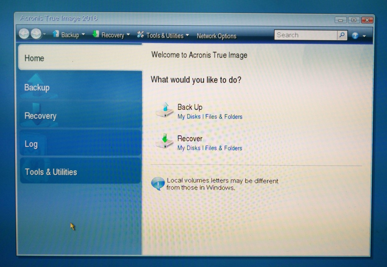 acronis true image cannot resize partition